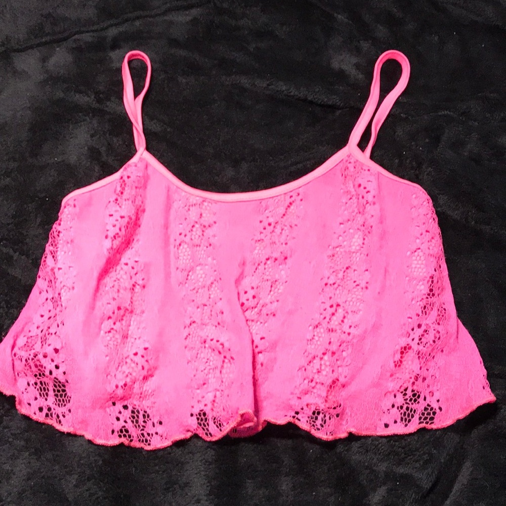 DEB BRIGHT PINK CROP TOP